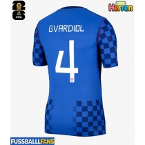 Kroatien Josko Gvardiol #4 Auswärtstrikot WM 2026 Kurzarm